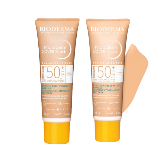 מייקאפ בעל מקדם הגנה SPF50+ לעור מעורב עד שמן מסדרת 'פוטודרם' 40 גרם - ביודרמה